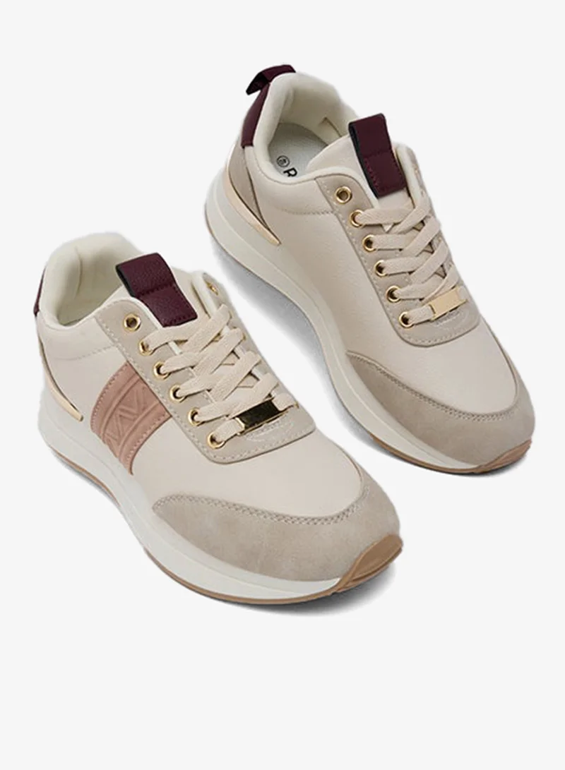 R&b  Color Block Lace-Up Sneakers for Women | Best Price UAE