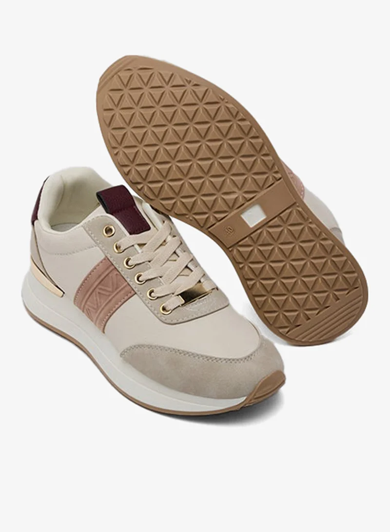 R&b  Color Block Lace-Up Sneakers for Women | Best Price UAE
