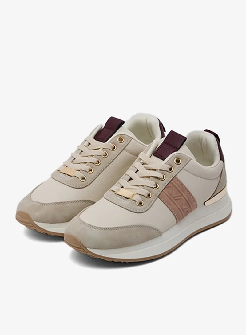R&b  Color Block Lace-Up Sneakers for Women | Best Price UAE