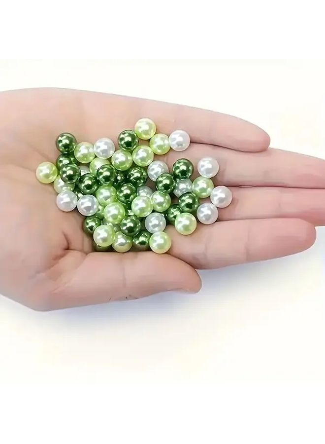 300pcs 6mm Green Acrylic Beads For DIY Jewelry Making Bracelets Necklaces Craft Gifts - Image 2