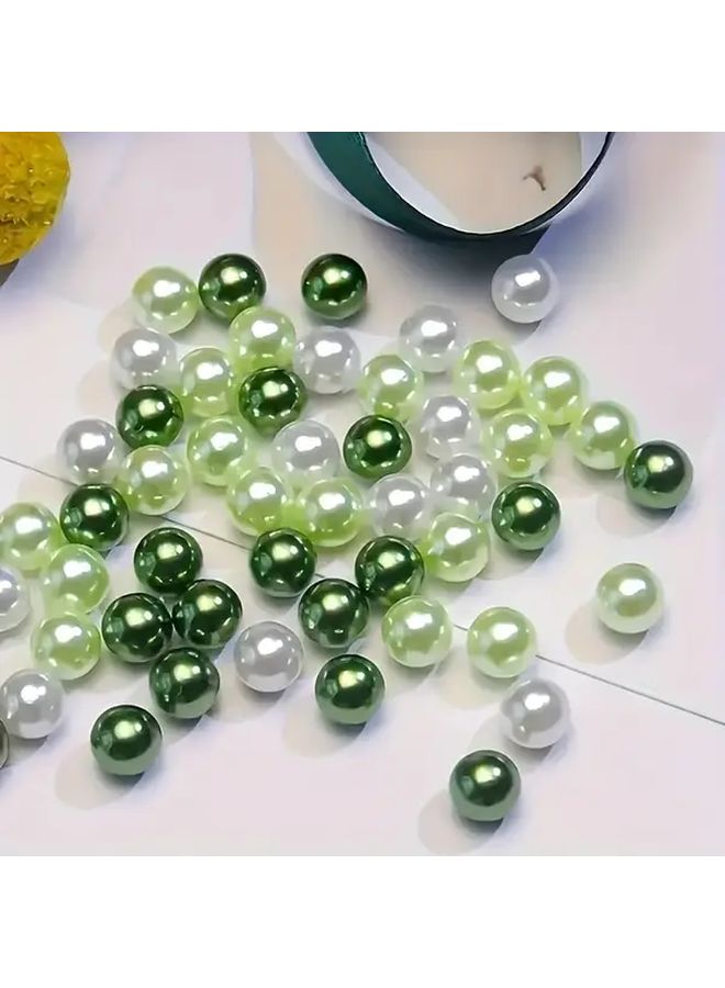 300pcs 6mm Green Acrylic Beads For DIY Jewelry Making Bracelets Necklaces Craft Gifts - Image 3