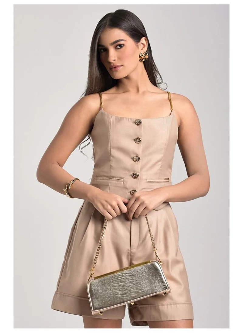 Carmen Steffens  Golden Baguette Bag for Women | Best Price UAE