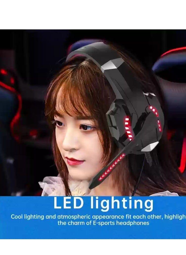 Python Fly G9000 PRO Wired Over Ear Gaming Headphones 7.1 Surround Sound Noise Isolating 120-degree Adjustable Mic 40mm Driver - for PC, PS5, Xbox, Mobiles, Tablets, Laptops  - Image 5