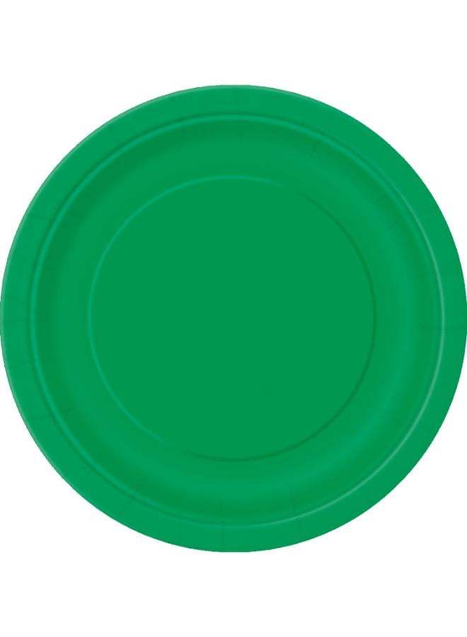Unique Emerald Green Plates 7" - Pack Of 8 - Image 2
