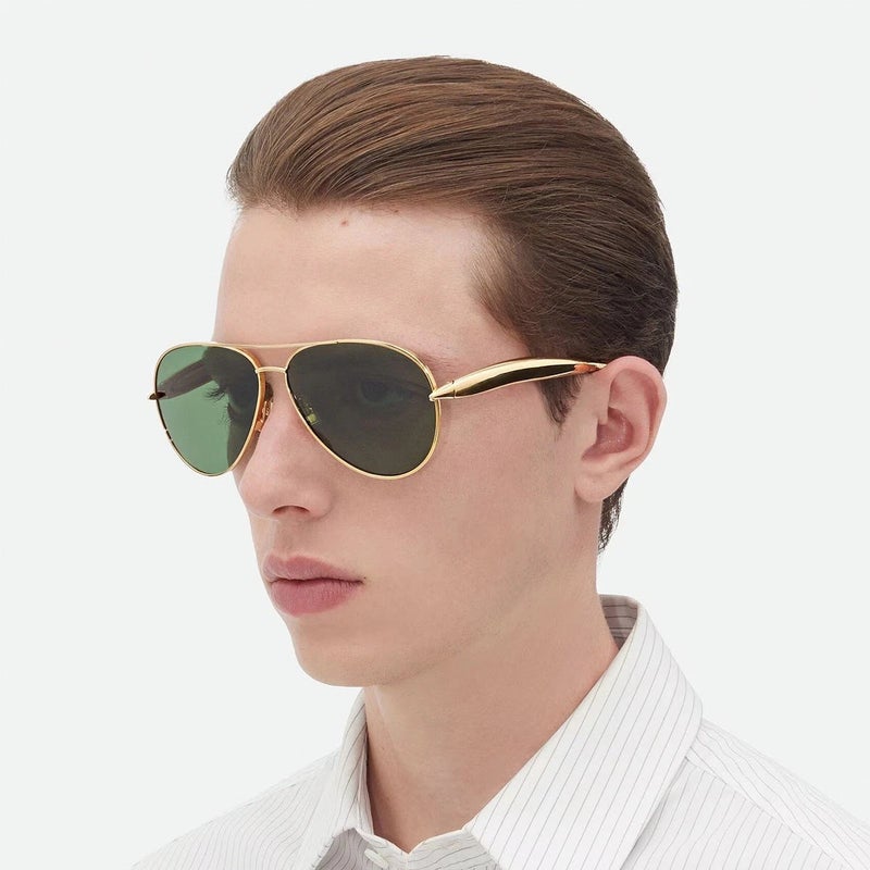 BOTTEGA VENETA Unisex Aviator Sunglasses  64 BV1305S - Image 2