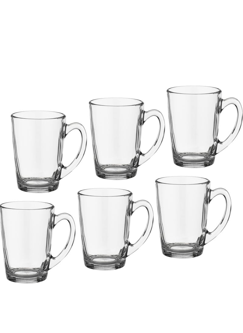 Set of 6 glass tea cups from Luminarc, capacity 320 ml