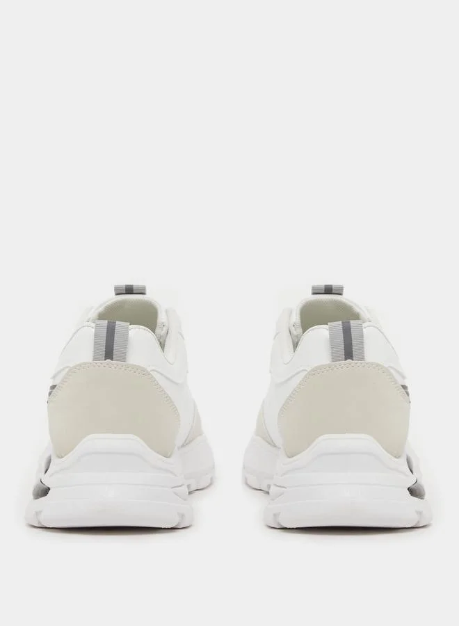 Styli Styli Lightweight Color Block Lace Up Sneakers