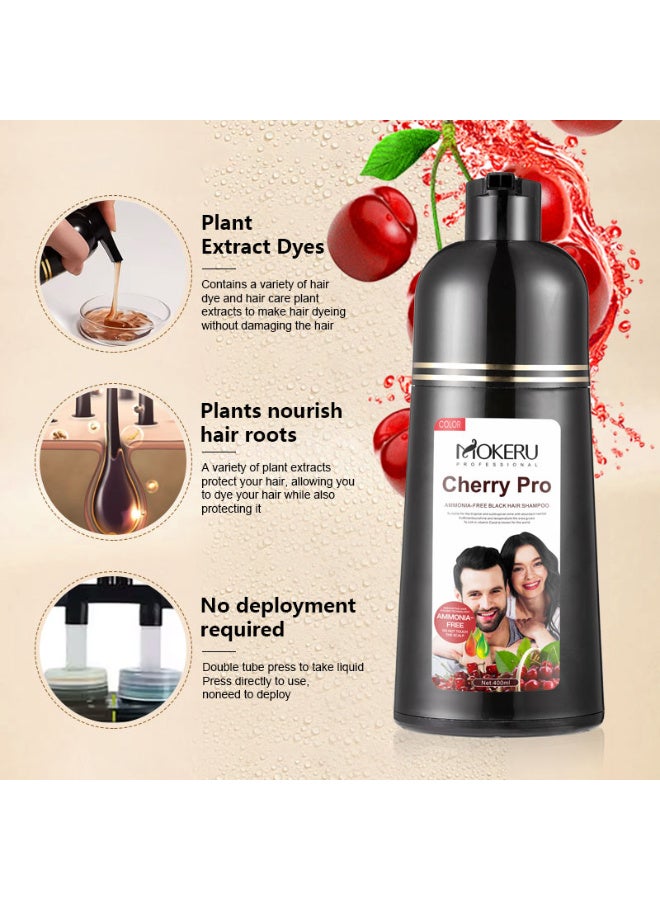 موكيرو شامبو شيري برو الخالي من الأمونيا للشعر الأسود - Image 3