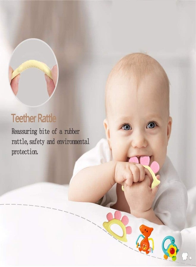 Yiosion Baby Rattles Sets Teether, Shaker, Grab and Spin Rattle, Musical Toy Set, Early Educational Toys Gifts for 3, 6, 9, 12 Month Baby Infant, Newborn - Image 2