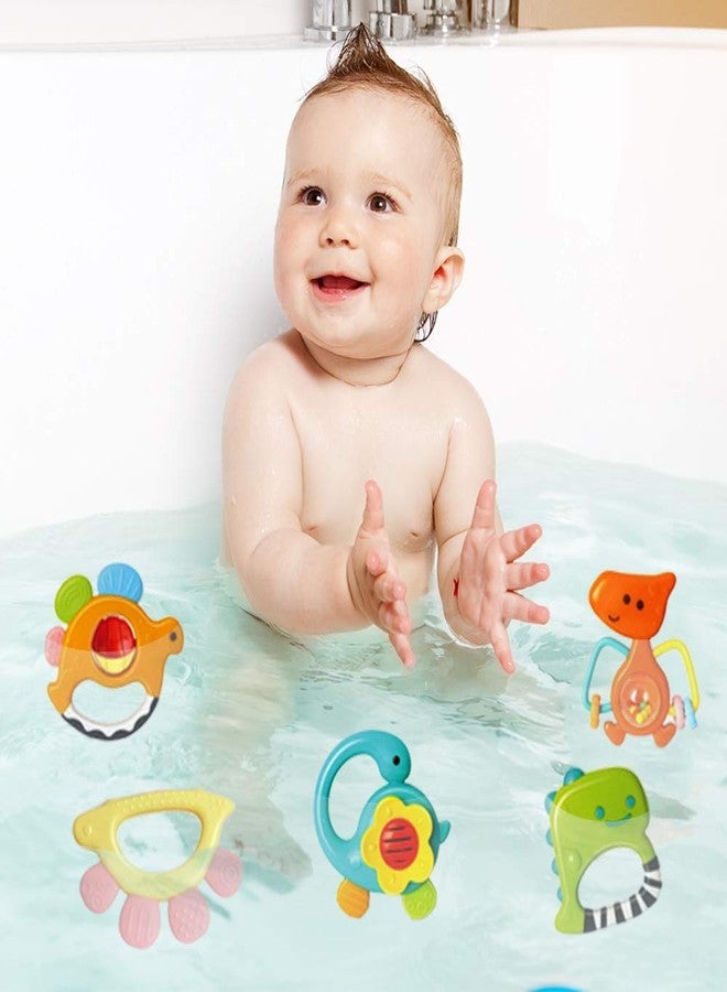 Yiosion Baby Rattles Sets Teether, Shaker, Grab and Spin Rattle, Musical Toy Set, Early Educational Toys Gifts for 3, 6, 9, 12 Month Baby Infant, Newborn - Image 3