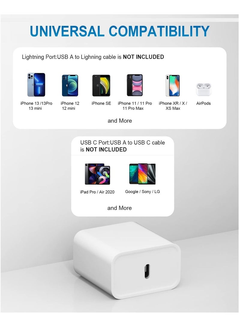 ELTRAZONE "iPhone Super Fast Charger – 20W USB-C Wall Charger with 6FT Fast Charging Cable, 2 Pack, Compatible with iPhone 14/14 Pro Max/13/13 Pro/12/12 Pro/11/iPad Pro" - Image 5