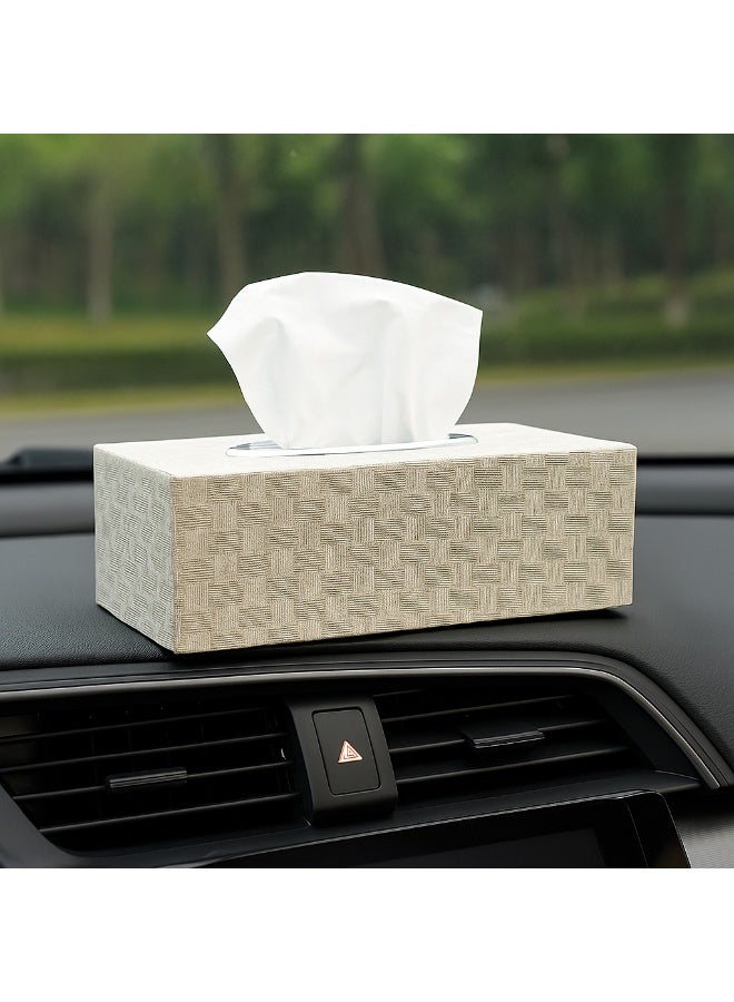 Decorative Tissue Box Cover – Elegant Rectangular Design with Chrome-Style Oval Opening for Home, Office, Car & Hotel Use - Image 2