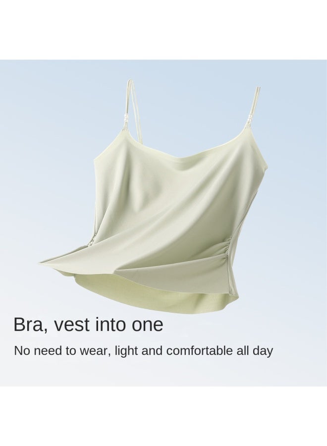 Top melon Side Coverage For Underarm Fat, Accentuates Waistline】basic Padded Camisole Top With Cool Mesh, Slim-fit And Slimming Base Layer Underwear - Image 4