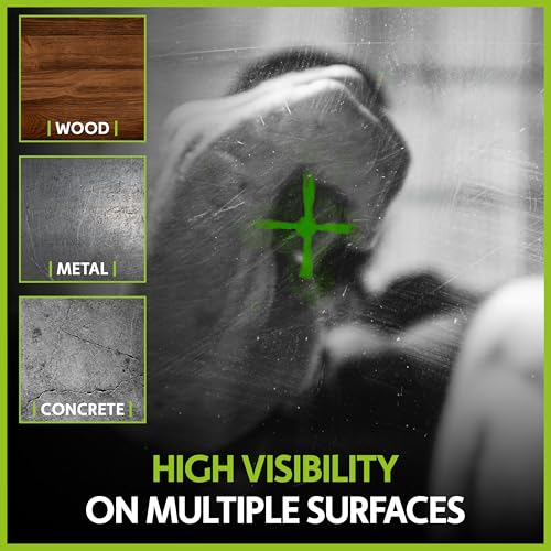 Tracer Trueshot Deep Hole Chalk Marker 4 Inch Reach High-Visibility Non Permanent Green Chalk Replaceable Cartridge One-Handed Spray Action Construction & DIY Use - Image 5