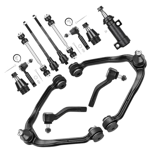 KRGUOD Front Upper Control Arm Suspension Kit Fit for 1999-2006 Chevy Silverado GMC Sierra 1500 2000-2006 Yukon Tahoe Suburban 2002-2006 Cadillac Escalade Avalanche with Lower Ball Joint K80942-13 pcs - Image 1