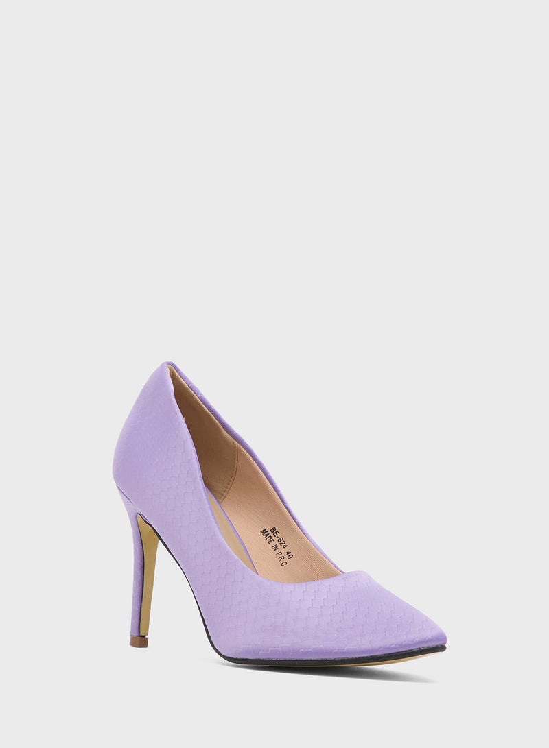 بي ار حذاء بكعب عالٍ مدبب - Image 3