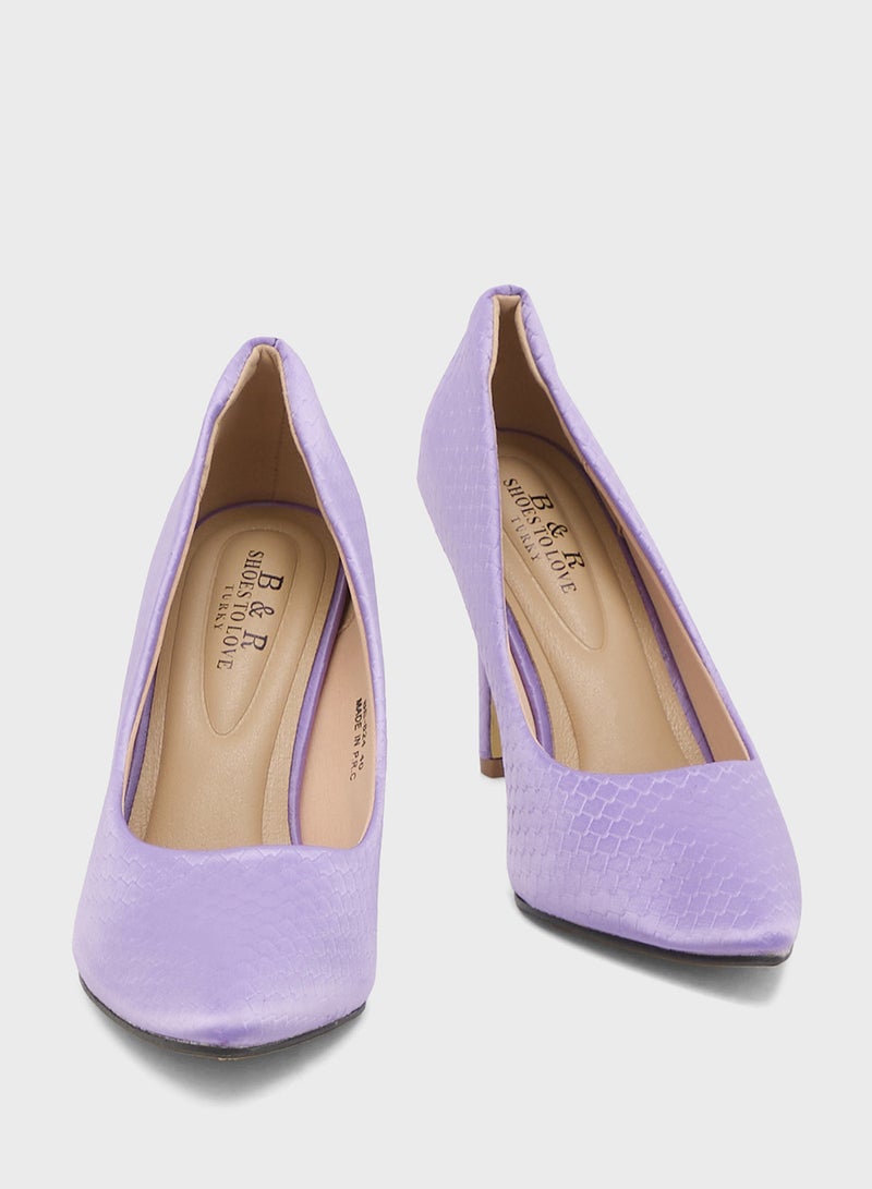 بي ار حذاء بكعب عالٍ مدبب - Image 4