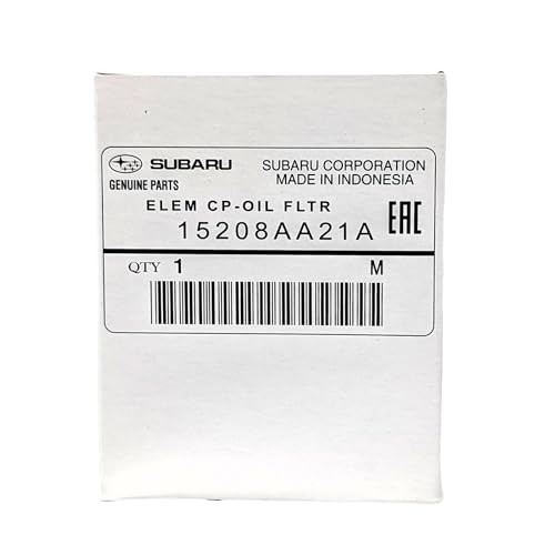 Subaru طقم فلتر زيت المحرك من سوبارو وغسالة ضغط (1، 2، 3، 6، 12 عبوة متاحة) أوت باك ليجاسي إمبريزا فورستر XV كروس تريك أسيينت 15208AA21A 803916010 (عبوة واحدة) - Image 2