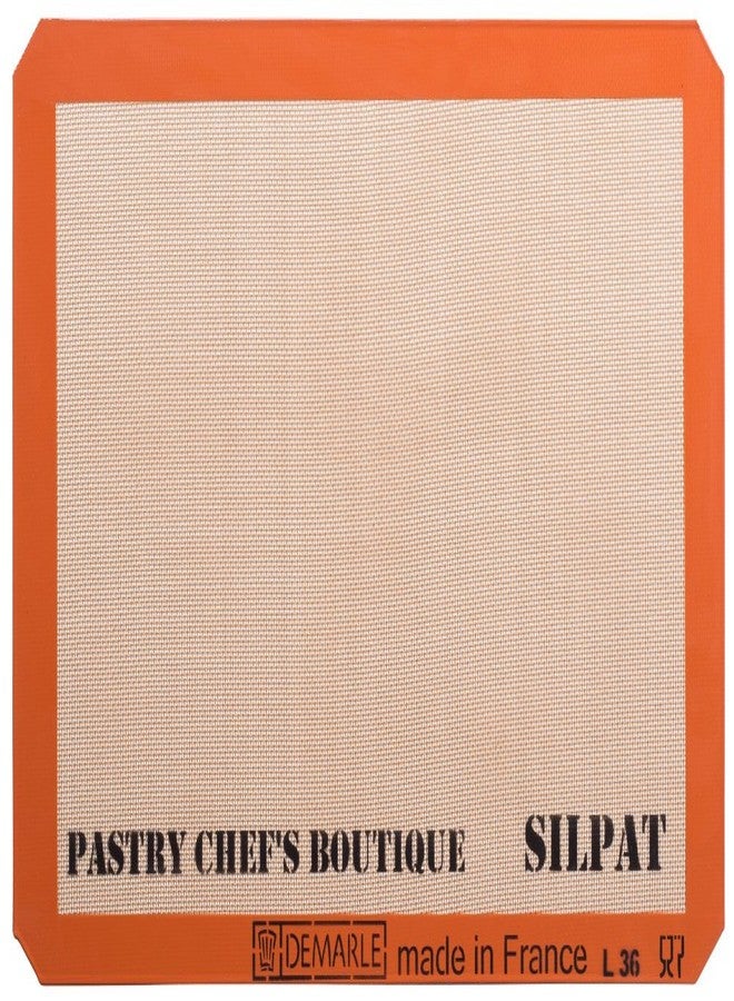 SILPAT Sasa Demarle Silpat Premium Non-Stick Silicone Baking Mat, Big Sheet Pan Size (2/3 Sheet Pan) for a 15''x 21'' Sheet Pan - 13.58''x 19.5'' - ONE MAT ONLY - by Pastry Chef's Boutique - Image 1
