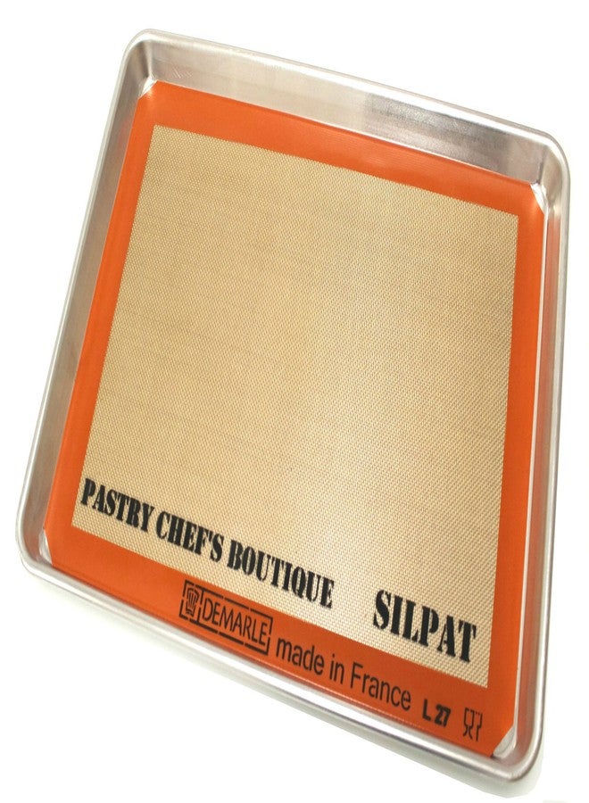 SILPAT Sasa Demarle Silpat Premium Non-Stick Silicone Baking Mat, Big Sheet Pan Size (2/3 Sheet Pan) for a 15''x 21'' Sheet Pan - 13.58''x 19.5'' - ONE MAT ONLY - by Pastry Chef's Boutique - Image 4