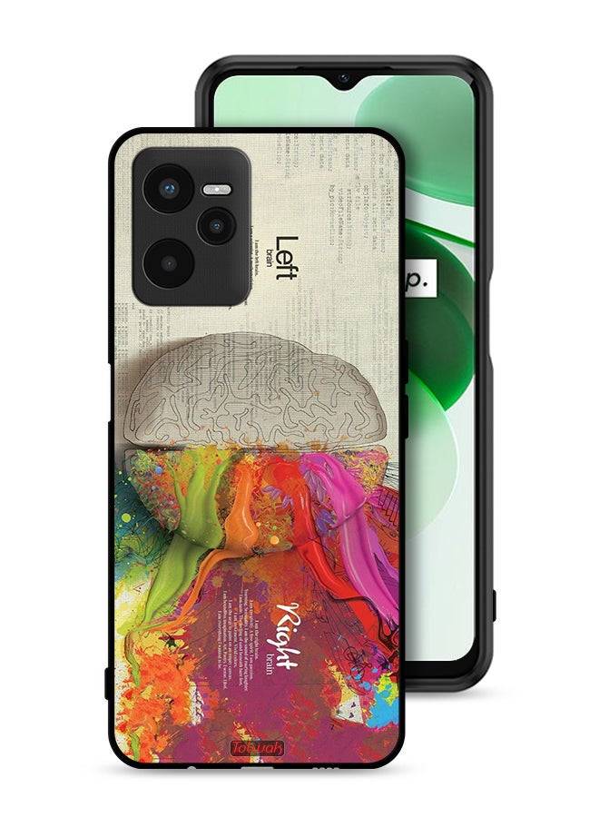 Tolwak Realme C35 Protective Case Cover Abstract Brain Science Artwork - Image 1