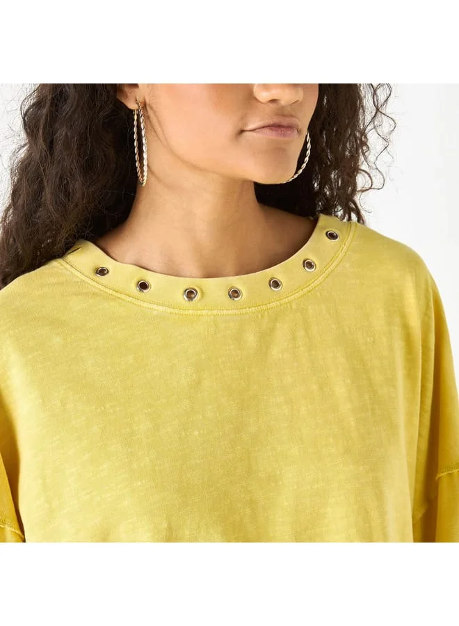 Lee Cooper Lee Cooper Solid Top with Drop Shoulder Sleeves