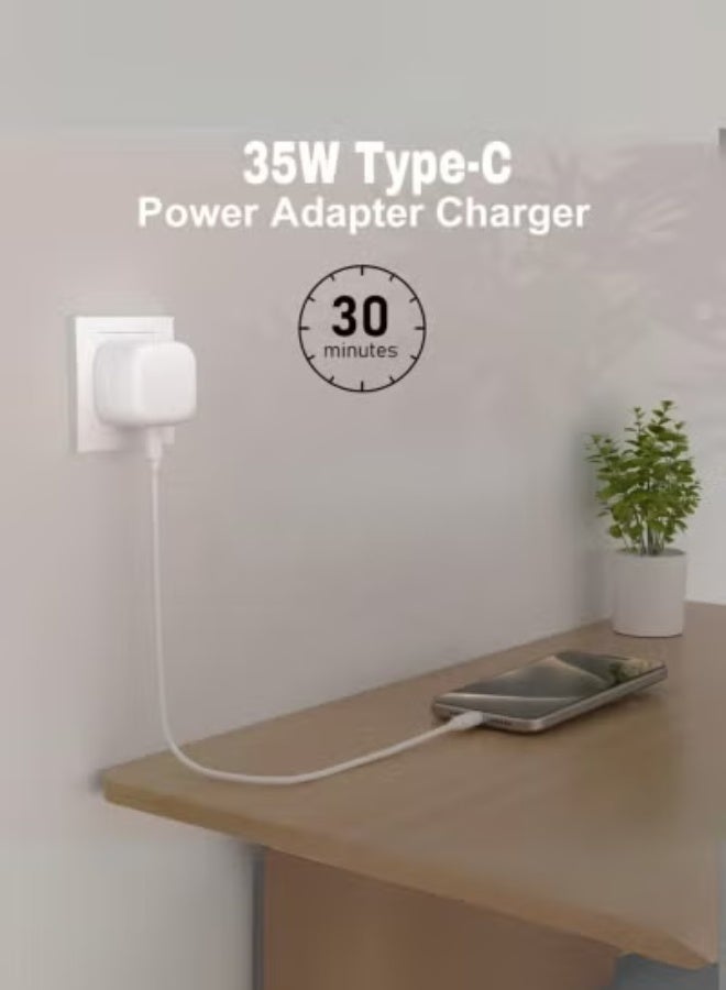 JAJEEK 35W USB-C Fast Charger Adapter | Compact Power Adapter Plug for iPhone 16/15/14 Pro Max, Samsung Galaxy S24/S23, iPad, Tablets & All USB-C Devices – Super-Fast Charging Wall Charger - Image 2