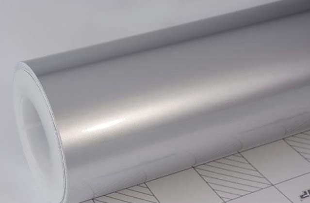 HOME13™ Vinyl Silver Metallic Wrap Adhesive Car Sticker Decal Film (12X48, Silver Metalic Wrap) - Image 5