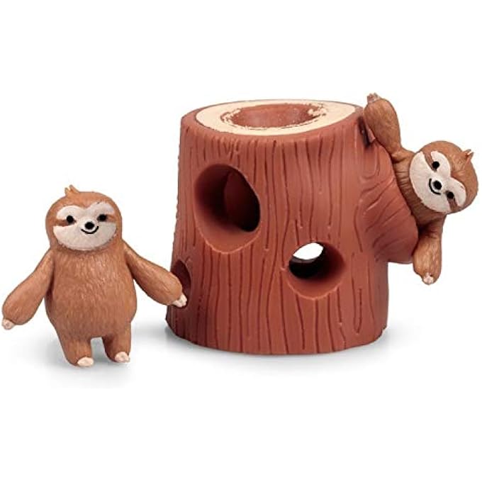Tobar Stretchy Sloth And Stump, Brown, 35181 - Image 3