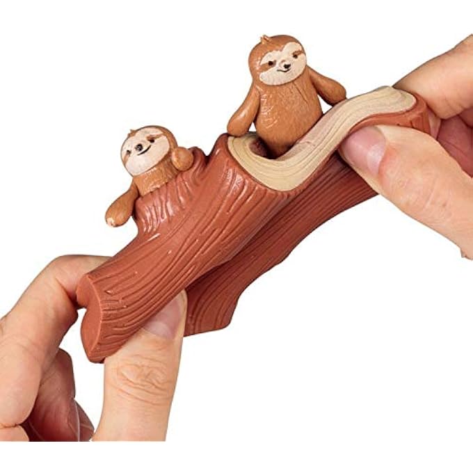 Tobar Stretchy Sloth And Stump, Brown, 35181 - Image 2