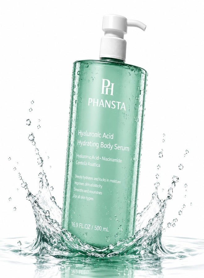 PHANSTA Hydrating Body Serum for Dry Skin – Lightweight Body Moisturizer with Hyaluronic Acid, Niacinamide & Centella Asiatica, Fast Absorbing Daily Body Lotion for Smooth and Healthy-Looking Skin - Image 1