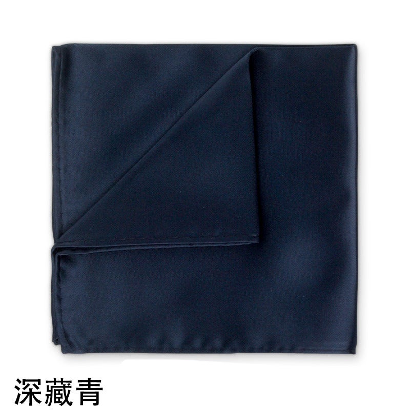 Solid Color Dress Suit Pocket Towel Men'S Small Square Wedding Dress Breast Towel Handkerchief Black Red Blue Green Purple - Image 4