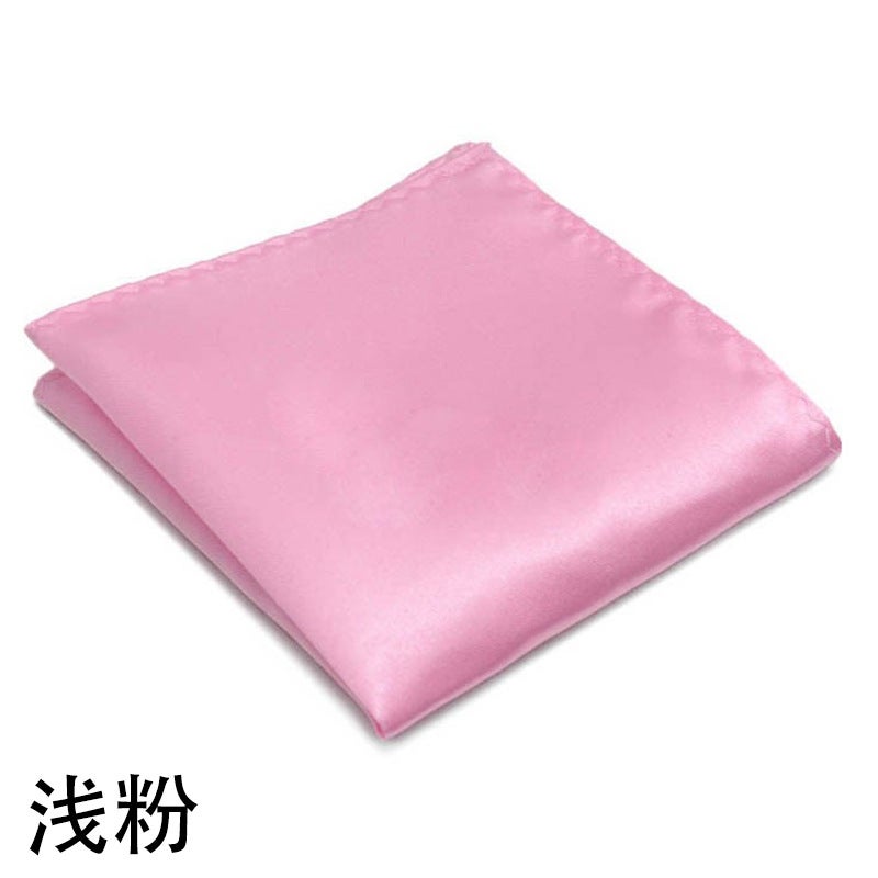 Solid Color Dress Suit Pocket Towel Men'S Small Square Wedding Dress Breast Towel Handkerchief Black Red Blue Green Purple - Image 1