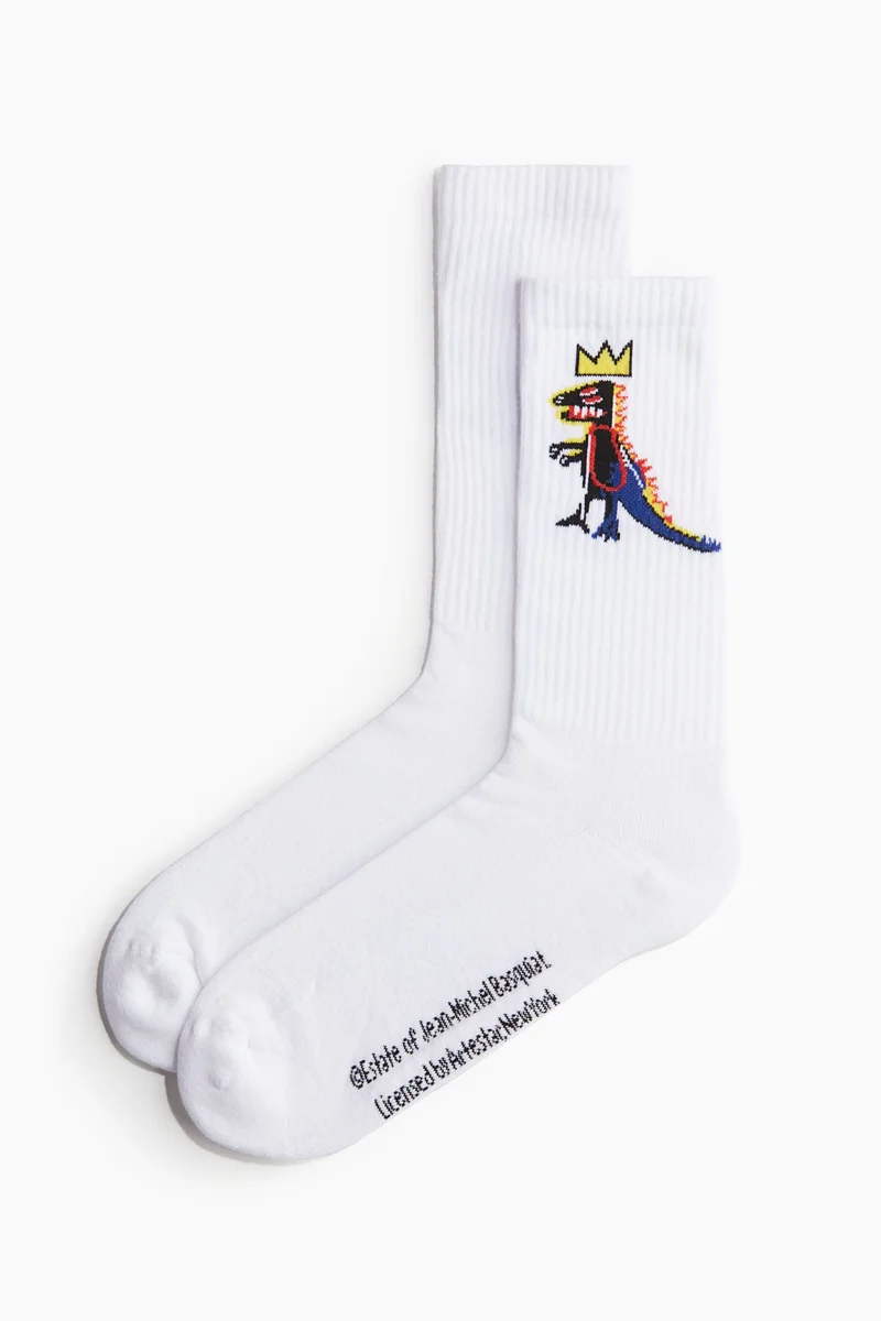 H&M Motif-detail socks