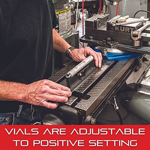 Starrett Machinists' Level with Ground and Graduated Main Vial - Ideal for Machine Shop and Tool Room Use - 8" Length, Cross Test Vial, Without Case - 98-8 - Image 3