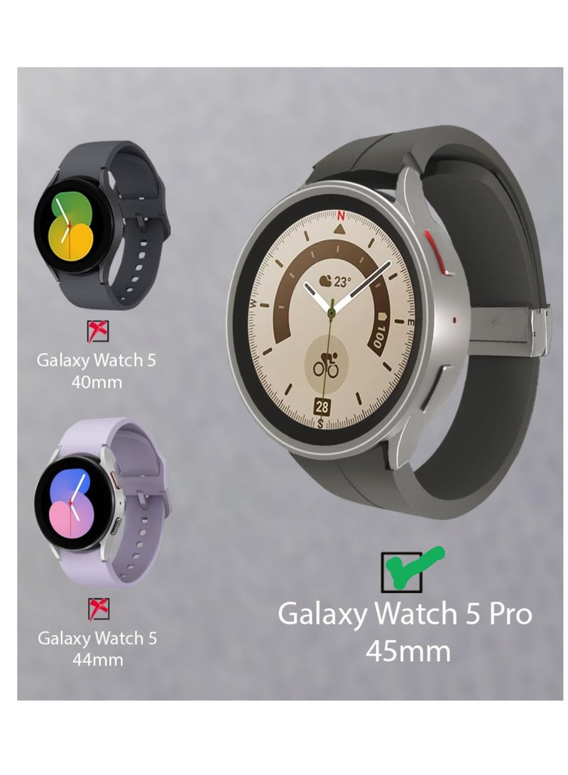 SARAOONT Samsung Galaxy Watch 5 Pro 45mm 4 Pack 10H Glass Screen Protector Anti Scratch HD Clarity Bubble Free Easy Install - Image 2