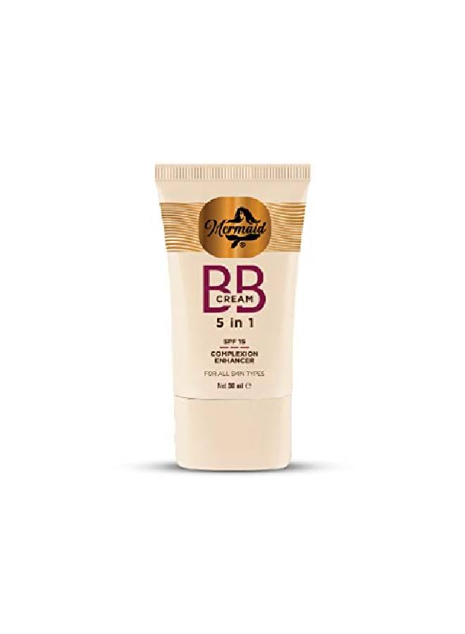 Mermaid Complex Enhancer Bb Cream With Spf 15 Beach Glow (Medium Shades) Long Lasting Lightweight Bb Cream With Matte Finish 30 Ml For All Skin Types  - Image 2