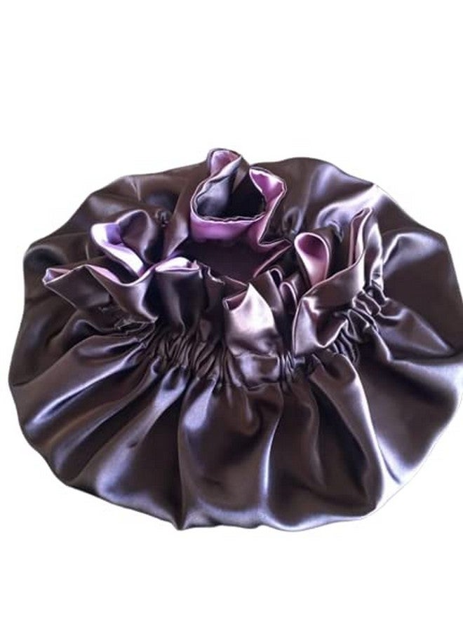 VIYANSHI Large Satin Sleep Cap Silk Elastic Night Sleeping Hat Bonnet Head Cover with Hair Bonnet for Women(pack of 1) (CAP 103)