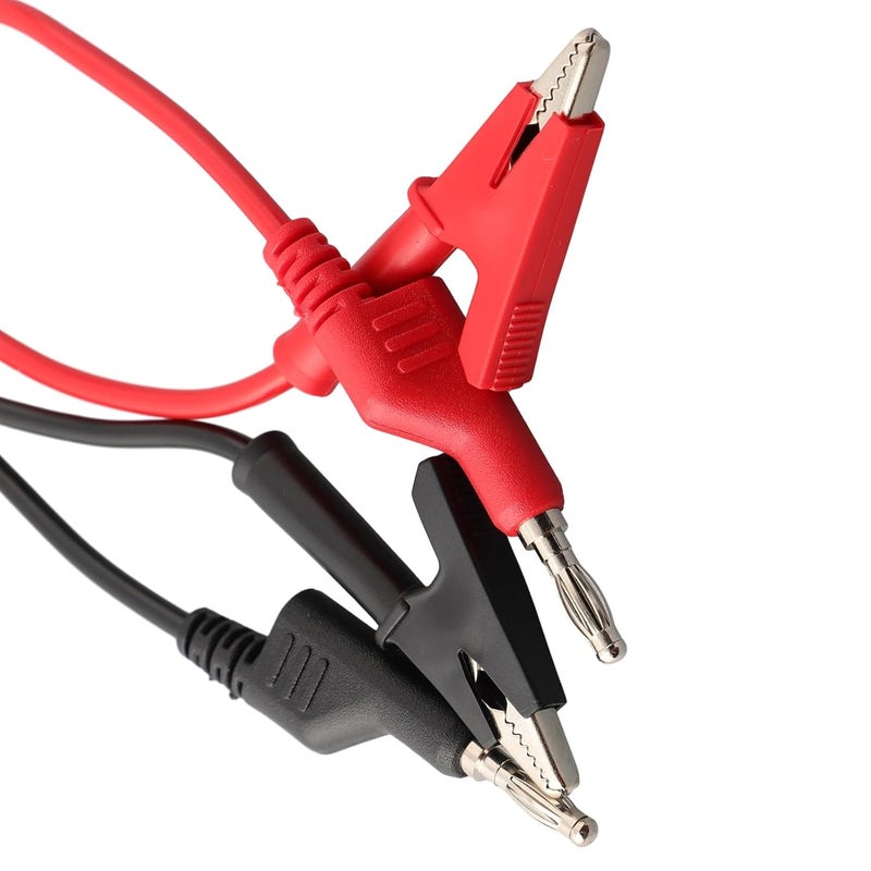 Alligator Clips with Wires 8Pcs Multimeter Test Lead Kit 4MM Banana Plug to Alligator Clip 1m Cable Accessories Red Black - Image 4