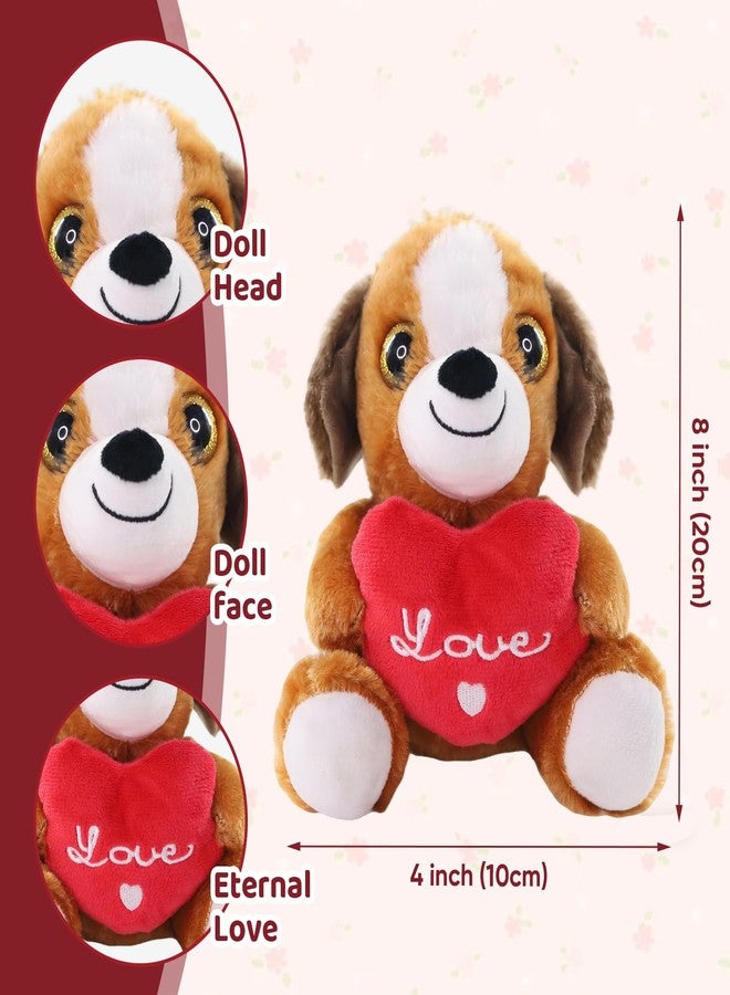 Sew Butiful Plush Puppies - Birthday Gift - for Couples or Kids - for Him - for Her - Amor - Te Amo - Puppy Love - Dog Stuffed Animal - Image 3