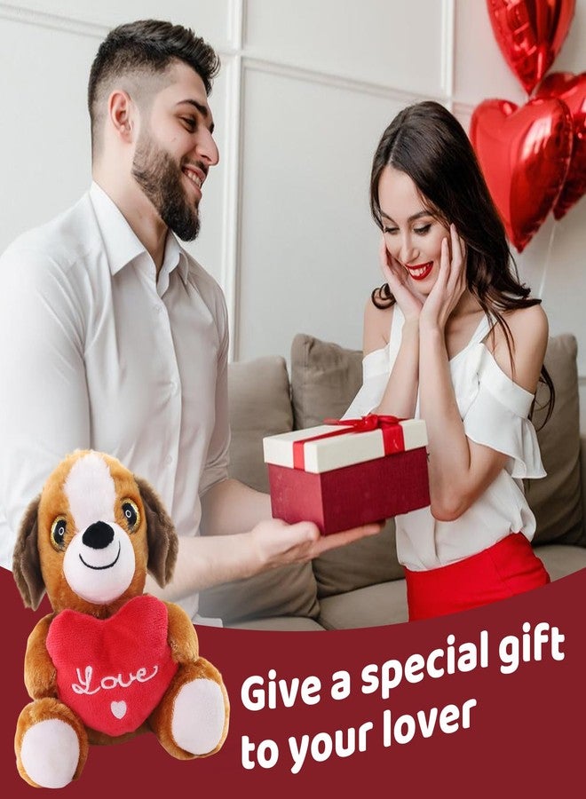 Sew Butiful Plush Puppies - Birthday Gift - for Couples or Kids - for Him - for Her - Amor - Te Amo - Puppy Love - Dog Stuffed Animal - Image 4