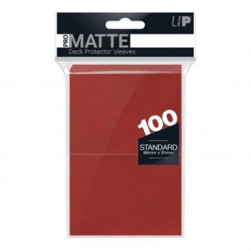 Ultra Pro 84516 Standard Pro Matte Card Sleeves 100 PackRed - Image 2