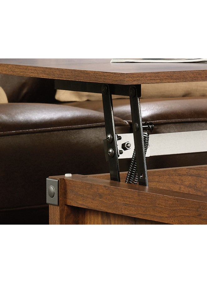 ساودر طاولة قهوة بنظام الرفع مع رفوف مفتوحة للتخزين بني 48.2 × 49.4 × 109.6 سم 414444 - Image 5