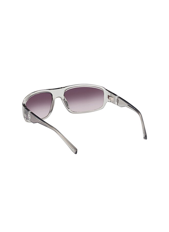 GUESS Rectangular Sunglasses For Men - Clear Grey  - Image 4