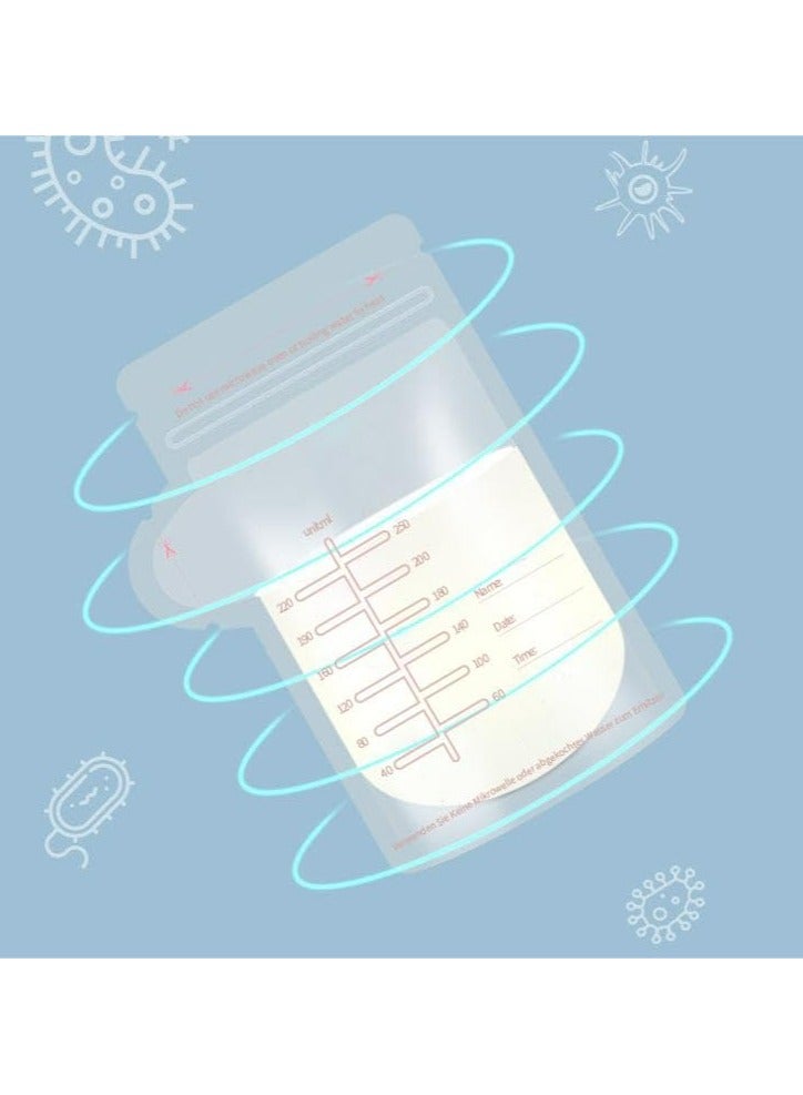 Oasisgalore 250ML Milk Storage Bags Breastmilk ，Reusable for Refrigeration and Freezing  - Image 3