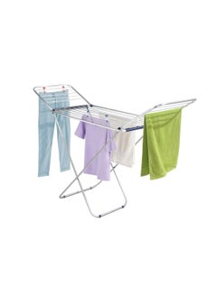 HENLEE Cloth Dryer Stand Foldable Steel Cloth Drying Stand 20M Drying Space Indoor and Outdoor WHITE NH3033  - Image 1