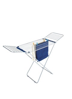 HENLEE Cloth Dryer Stand Foldable Steel Cloth Drying Stand 20M Drying Space Indoor and Outdoor WHITE NH3033  - Image 2