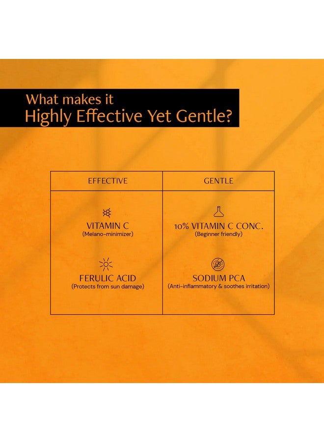 Deconstruct 10% Non-Irritating Vitamin C Face Serum For Glowing Skin|10% Vitamin C + 0.5% Ferulic Acid|Water Based Serum|Highly Stable Vitamin C Face Serum For Women And Men|Beginner Friendly|30 Ml - Image 2