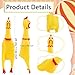 Plukeen 12 Pack Squeeze Screaming Rubber Chicken 11 Inch Yellow Squawking Chicken Rubber Squeaky Chicken Toy for Kids Adults Dogs Pets Prank Novelty Toy Reduce Separation Stress Anxiety - Image 4