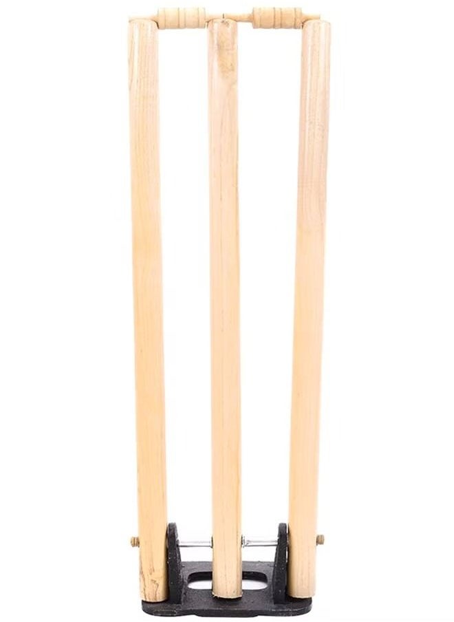 Generic Cricket Stumps With Spring Stand 28 inch  - Image 1